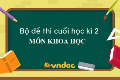 Đề thi môn Khoa học Khối 5. Năm học 2021 – 2022